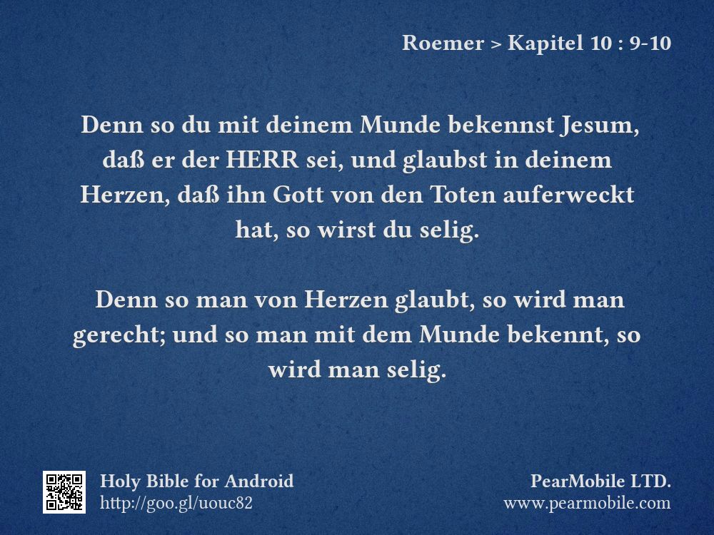 Roemer, Kapitel 10:9-10